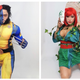 Left: Gualta’s take on Mystique and Wolverine. Right: Gualta’s kabuki-inspired Poison Ivy.